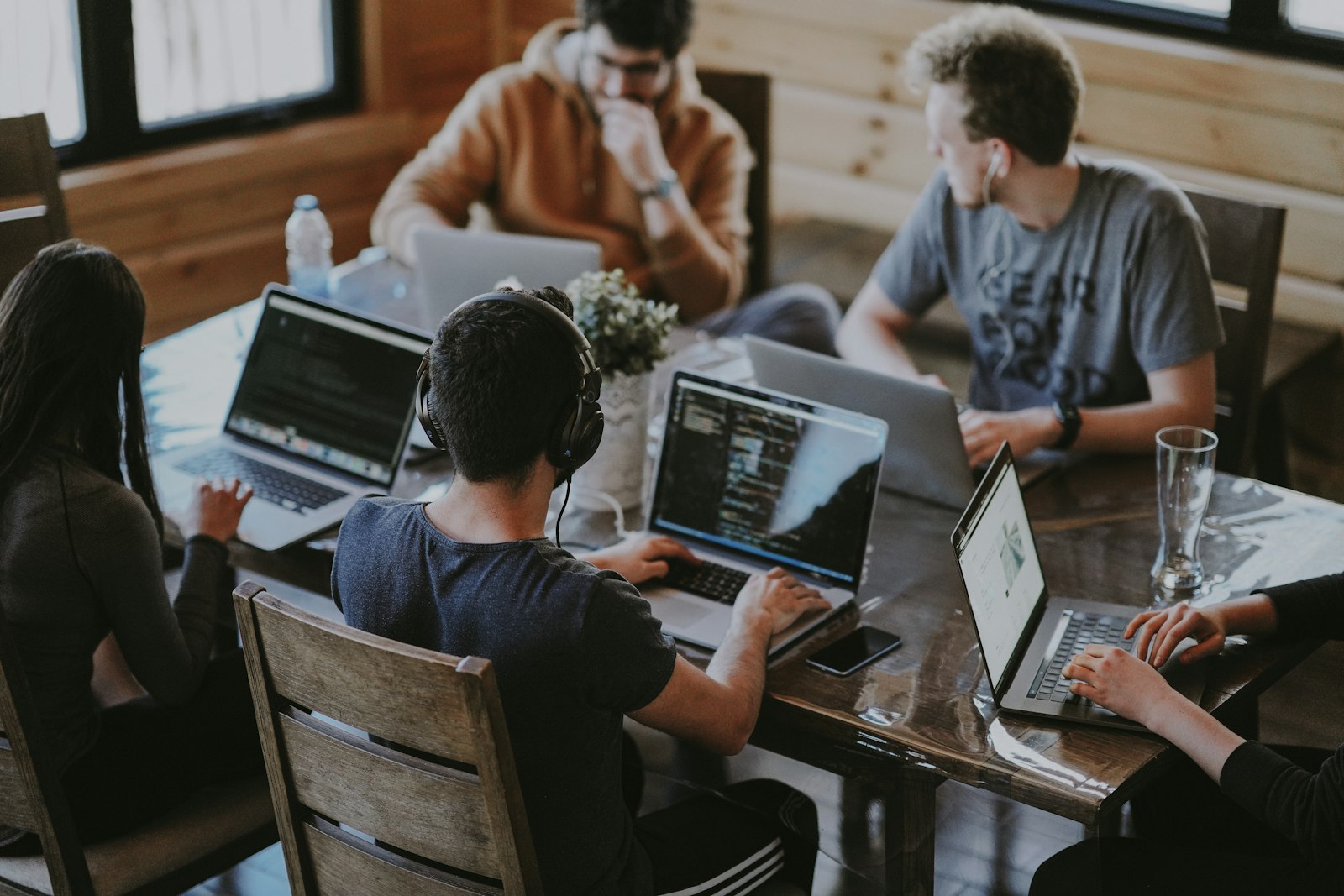 A marketing team planning a campaign around laptops